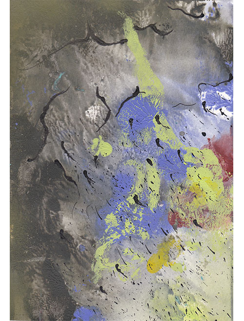 Dívka s ulitou, 35 x 43 cm v rámu s paspartou